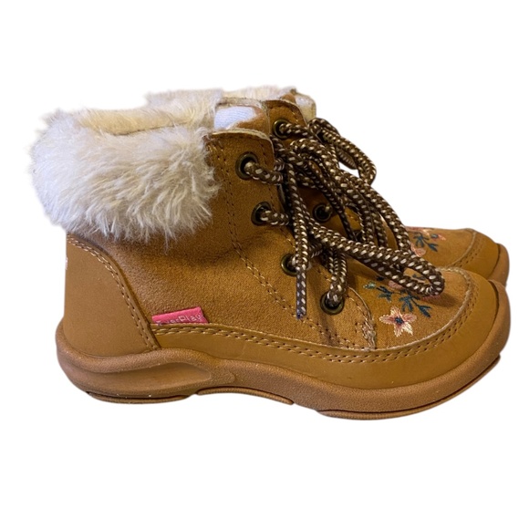 OshKosh BGosh Ramira Toddler Girls Fashion Boots Size 10M Brown Tan winter boots - Picture 8 of 12